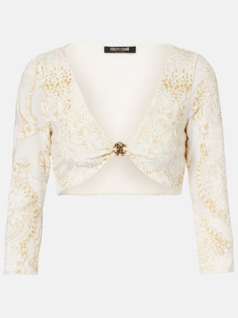 Roberto Cavalli Embellished top