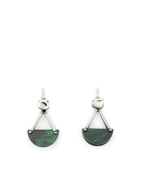 Plan C Half moon geometric drop earrings