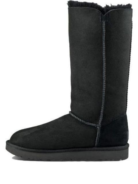 UGG (WMNS) UGG Bailey Button Triplet II Boot High Top Black 1016227-BLK