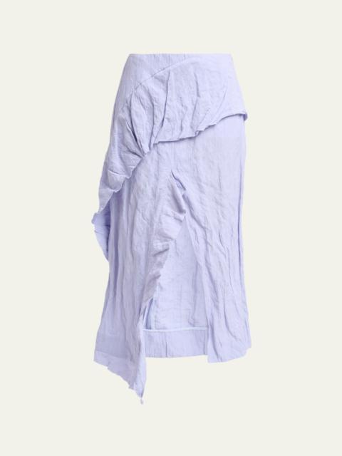 Proenza Schouler Hansly Textured Cotton Skirt