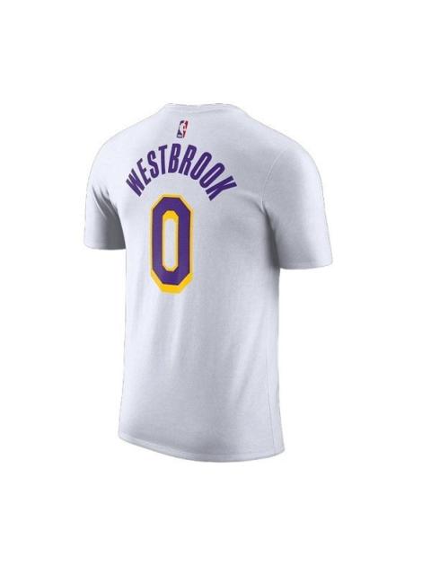 Nike Nike Nba Los Angeles Lakers Association Edition T-shirt 'Russell Westbrook 0' BQ1540-101