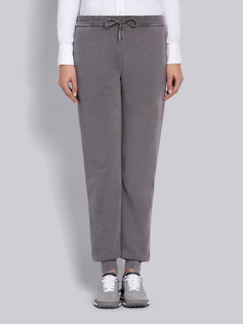 Thom Browne Medium Grey Cotton Loopback Garment Dyed Sweatpants