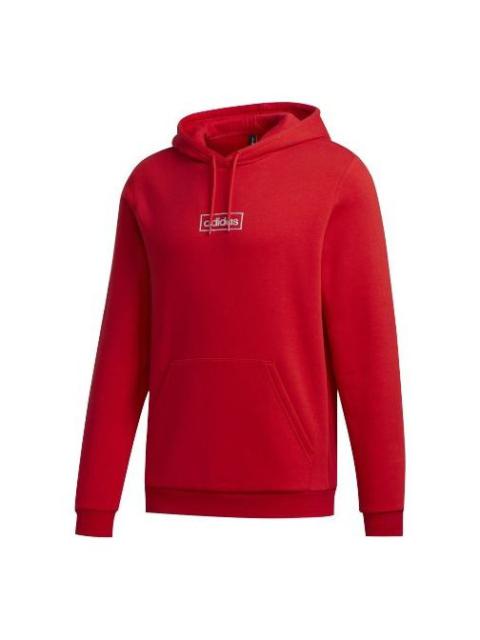 Men's adidas neo Series Small Logo Suede Red Pullover GD9882
