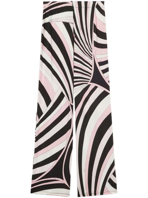 PUCCI iride-print straight-leg trousers
