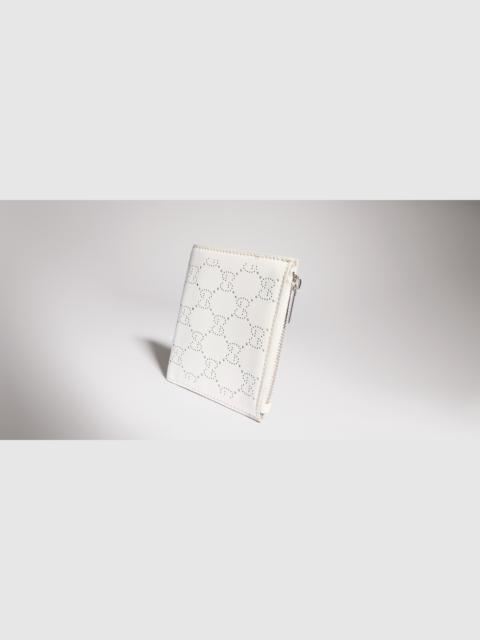 GUCCI Small perforated GG wallet