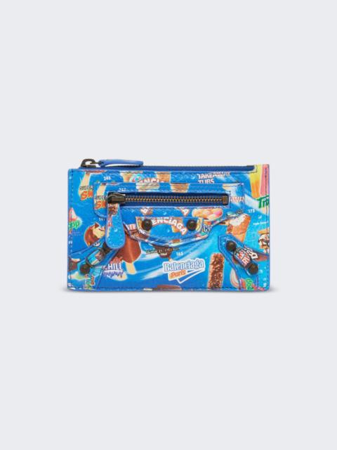 BALENCIAGA Le City Long Coin Card Holder Blue