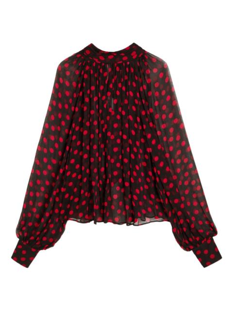 RONNY KOBO polka-dot blouse
