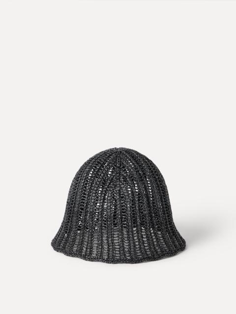 Techno raffia bucket hat
