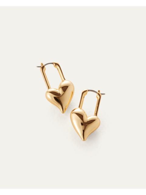 JENNY BIRD Padlock Heart Earrings
