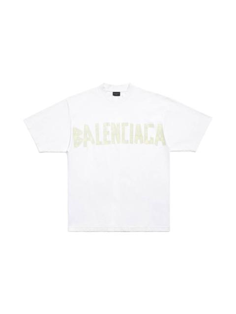 Tape Type T-shirt Medium Fit in White