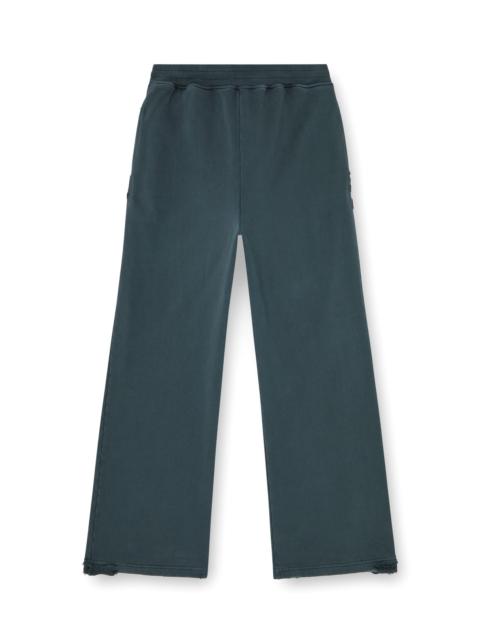 Diesel DISTRESSED SWEATPANTS WITH CRYSTAL DETAILS