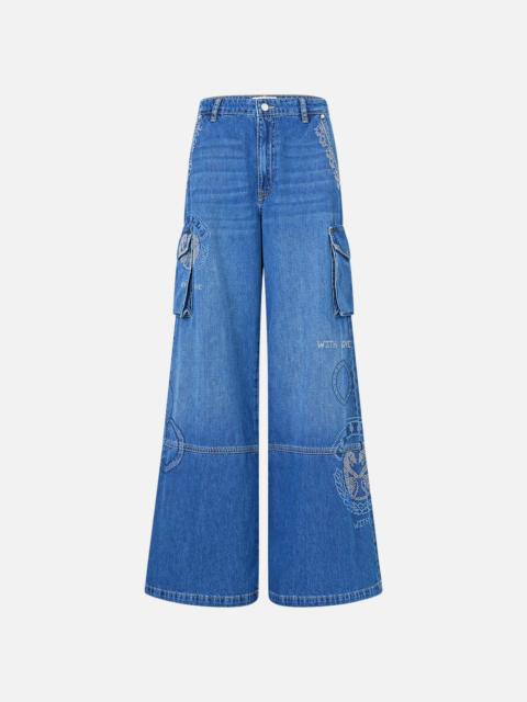 CAMILLA WIDE LEG CARGO JEAN