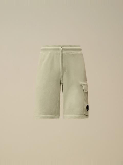 C.P. Company Cotton Diagonal Fleece Cargo Sweatshorts