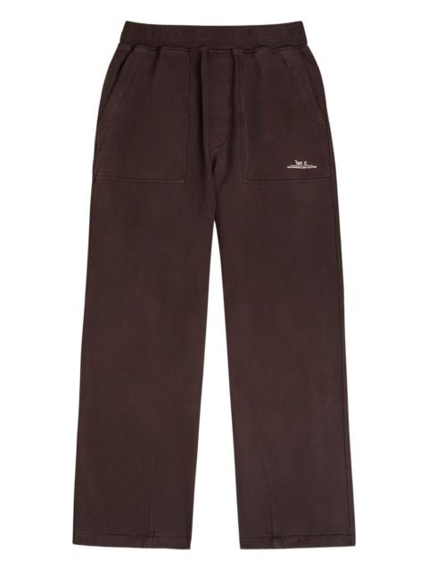 Ten C patch-pocket split sweatpants