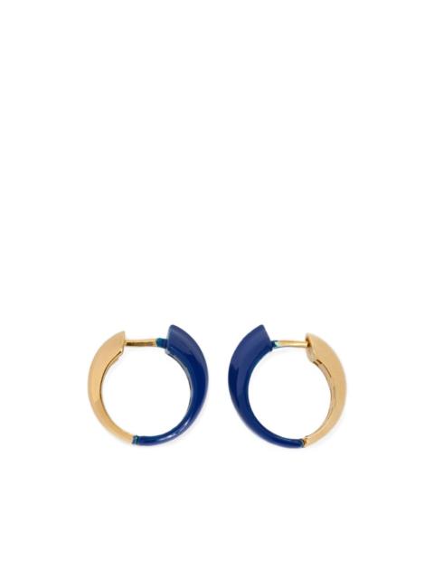 Jil Sander logo hoop earrings