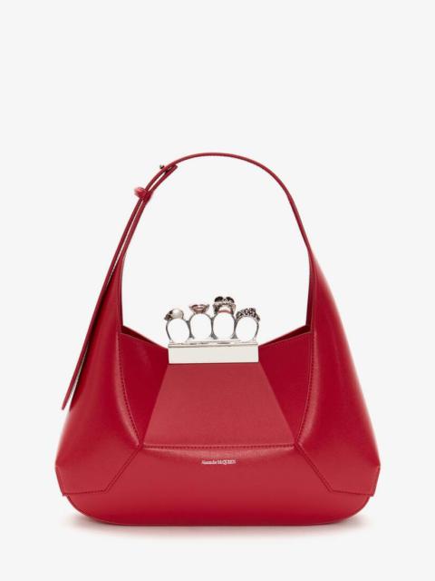 Alexander McQueen Women's The Jewelled Hobo Bag in Welsh Red