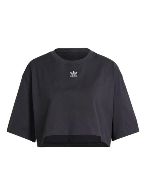 adidas (WMNS) adidas Essentials Crop T-shirt Asia Sizing 'Black' IT9887