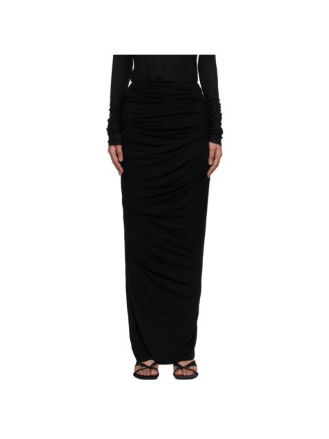 entire studios Black Drape Maxi Skirt