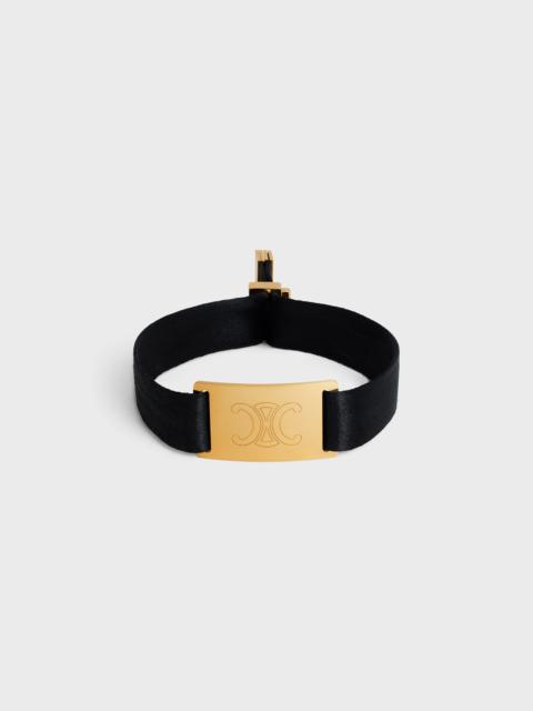 CELINE Celine At the Wiltern Bracelet in Brass with Gold Finish and Polyester