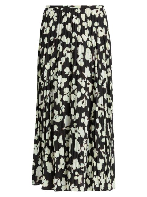 Proenza Schouler Women's Runa Twill A-Line Midi-Skirt - Black Floral