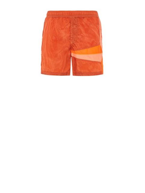 Stone Island B0142 NYLON METAL IN ECONYL® REGENERATED NYLON_ STAR INLAY_ GARMENT DYED ORANGE