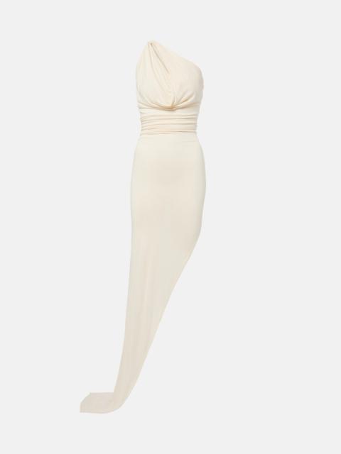 Rick Owens Aaliyah asymmetric draped gown