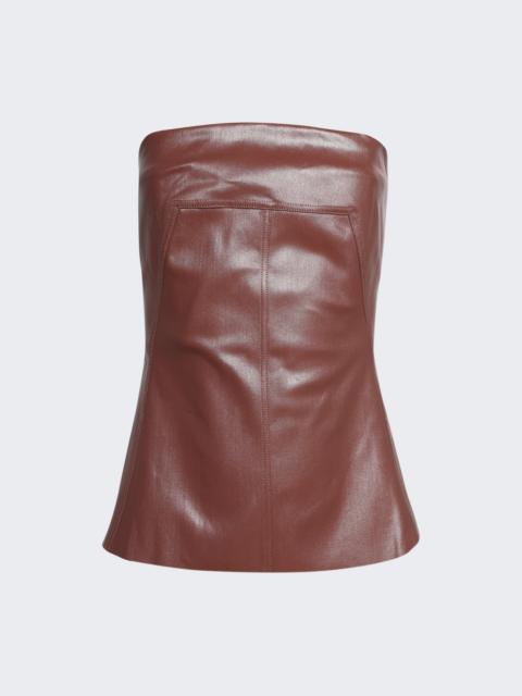 Rick Owens Lido Bustier Top Brown