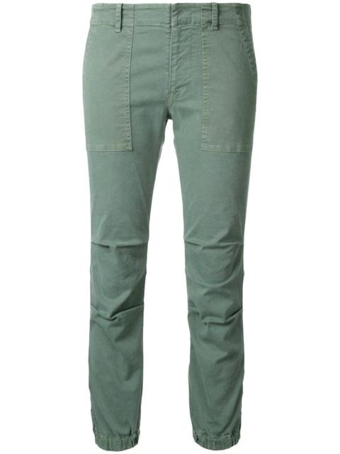 NILI LOTAN elasticated hem cropped trousers