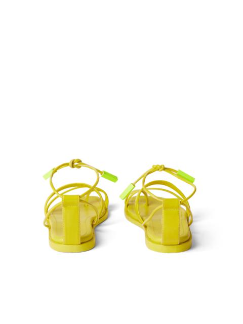 MSGM Low sandals with patent leather straps