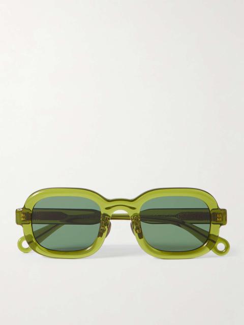 Newman Round-Frame Acetate Sunglasses