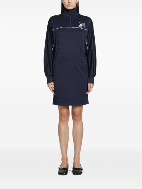 MM6 Maison Margiela piped logo-print mini dress