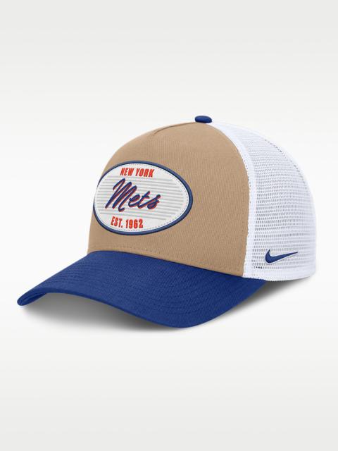 Nike New York Mets Rise Men's Nike MLB A-Frame Trucker Adjustable Hat