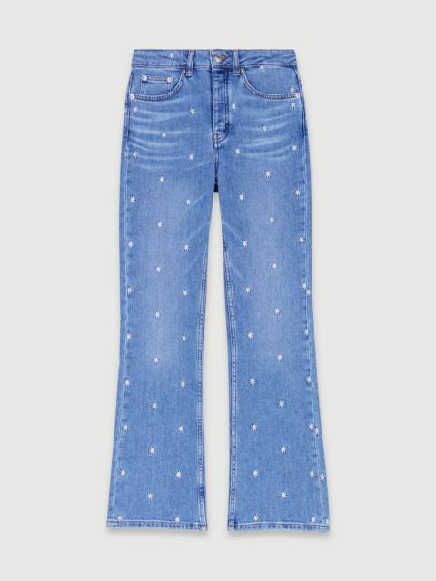 maje Embroidered jeans