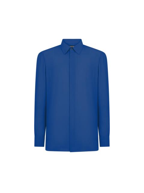 TOM FORD COTTON SILK WASHED TWILL FLUID FIT SHIRT