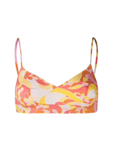 PUCCI 추상 인쇄 비키니 탑
