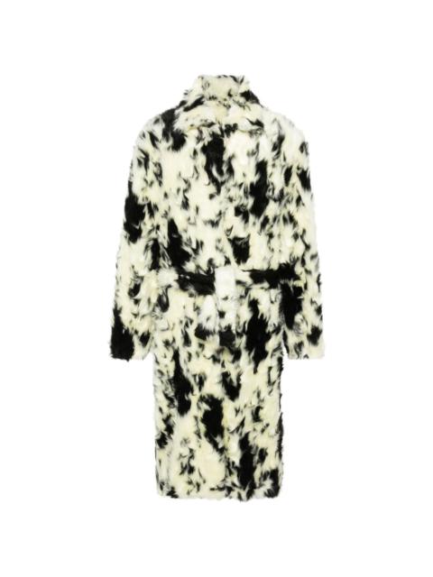 BLUEMARBLE faux-fur belted coat