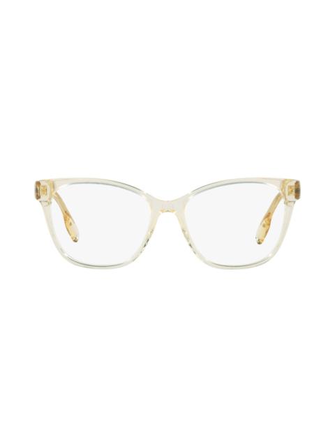 burberry Caroline 53mm Square Optical Glasses in Yellow at Nordstrom