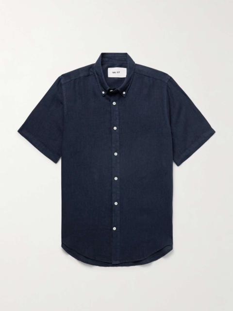 Arne 5706 Button-Down Collar Linen Shirt