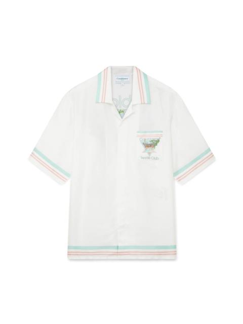 CASABLANCA Tennis Club Icon Silk Shirt