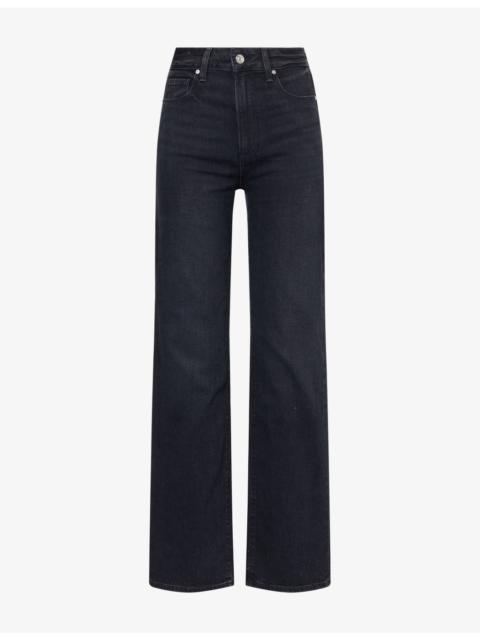 PAIGE Stevie High-Rise Straight-Leg Denim Jeans