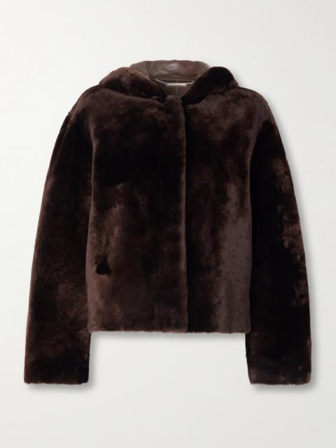 NOUR HAMMOUR Cooper Hooded Shearling Jacket