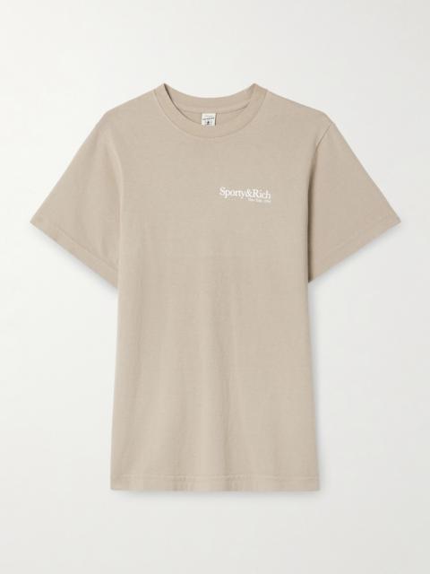 Sporty & Rich Printed Cotton-jersey T-shirt