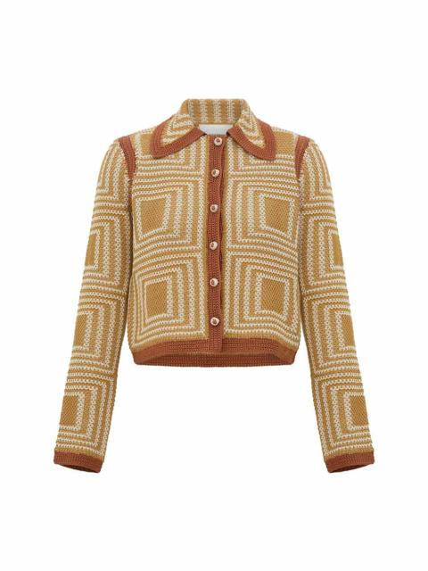 Zimmermann ECHO JACQUARD CARDIGAN