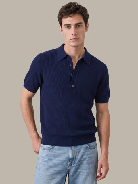 525 america Jonathan: Cotton Knit Polo Shirt