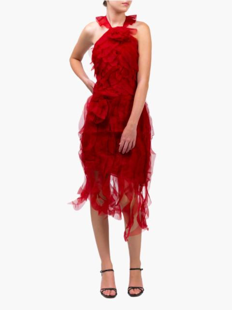 Marchesa MATTE ORGANZA MINI DRESS