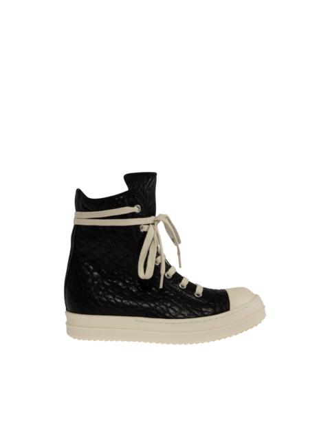 Rick Owens LEATHER HIGH-TOP SNEAKS