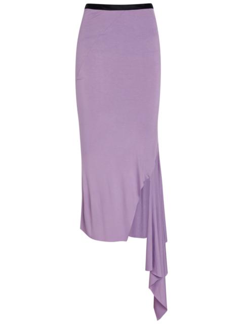 AARON ESH Aaron Esh Fishtail Asymmetric Jersey Midi Skirt
