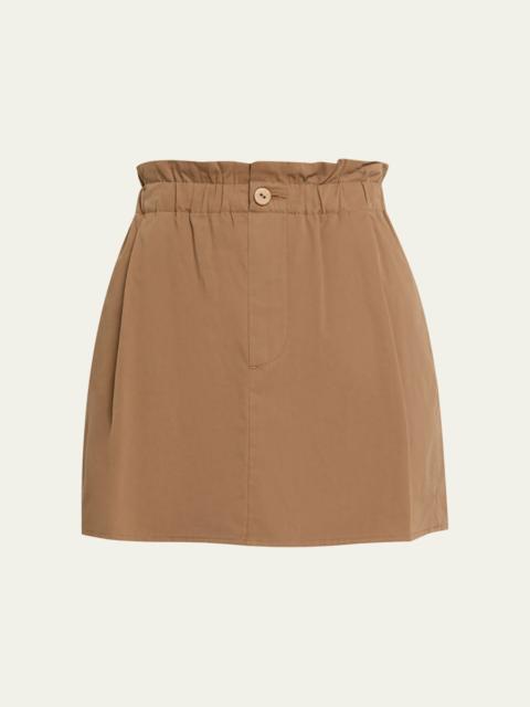 Vince Mid-Rise Cotton Mini Skirt
