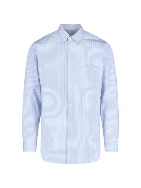 Comme des Garçons SHIRT striped pocket shirt