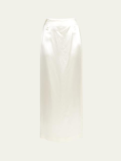 The Row Laz Maxi Wool Silk Skirt